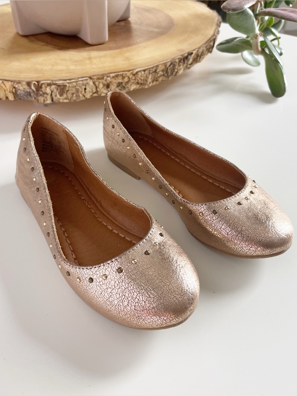 Frye Rose Gold Ballet Flats | Size 13